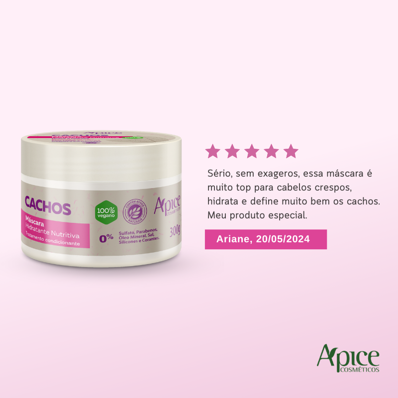 Kit Cachos - Shampoo, Condicionador e Máscara (3 ITENS)
