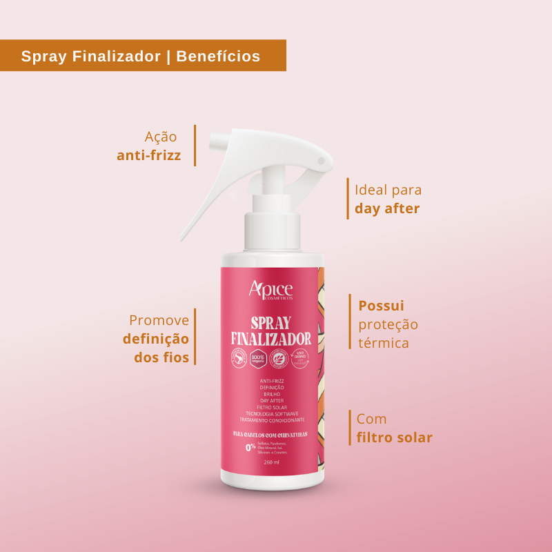 Kit Cachos - Shampoo, Condicionador, Ativador e Modelador e Spray Finalizador (4 ITENS)