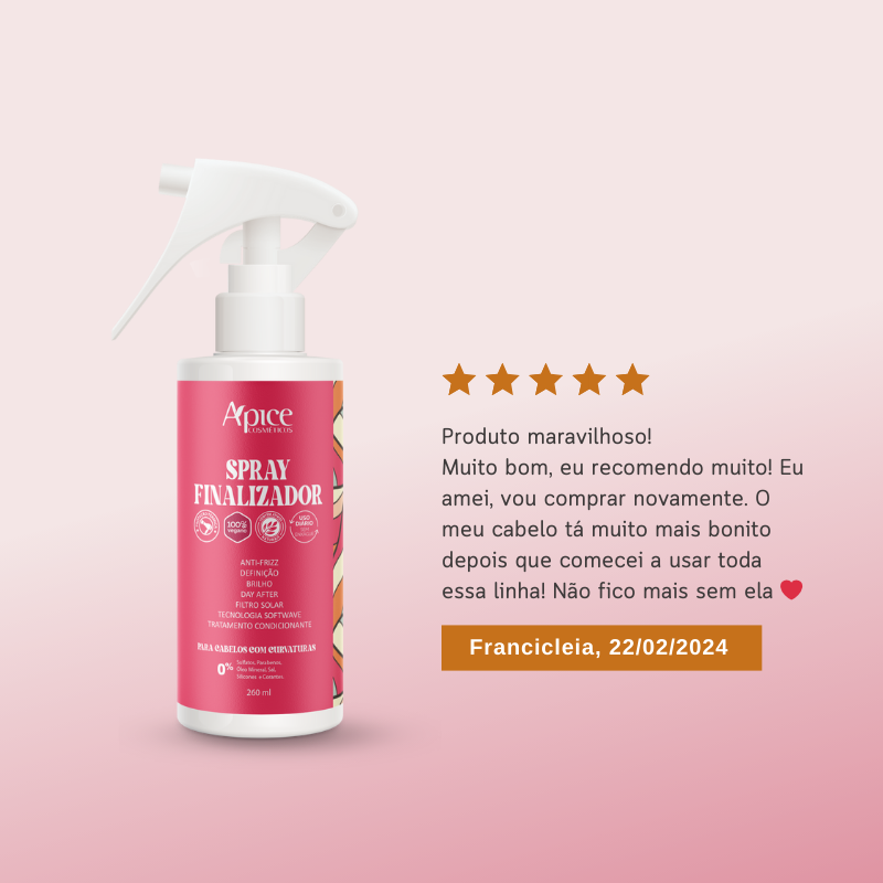 Kit Cachos - Shampoo, Condicionador, Ativador e Modelador e Spray Finalizador (4 ITENS)