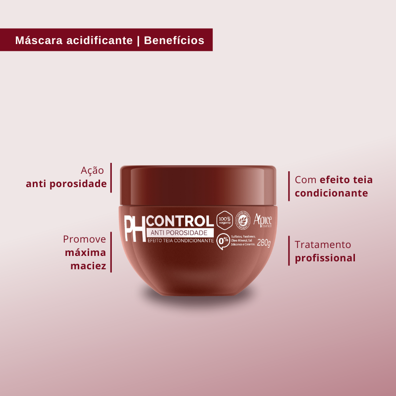 Kit África PH - Shampoo, Condicionador, Gelatina, Ph Control e Creme de Pentear (5 ITENS)