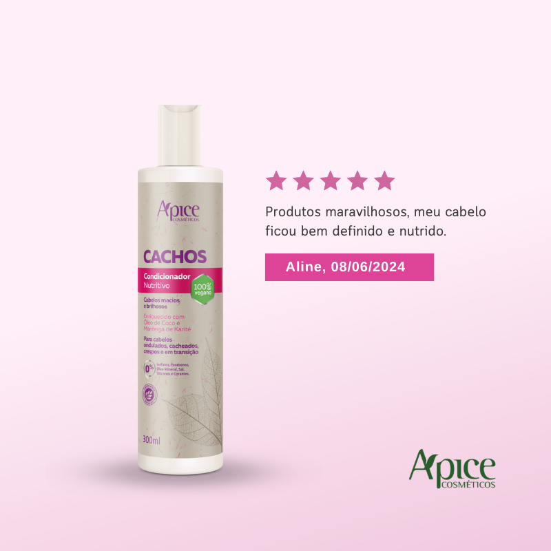 Kit Cachos - Shampoo, Condicionador e Máscara (3 ITENS)