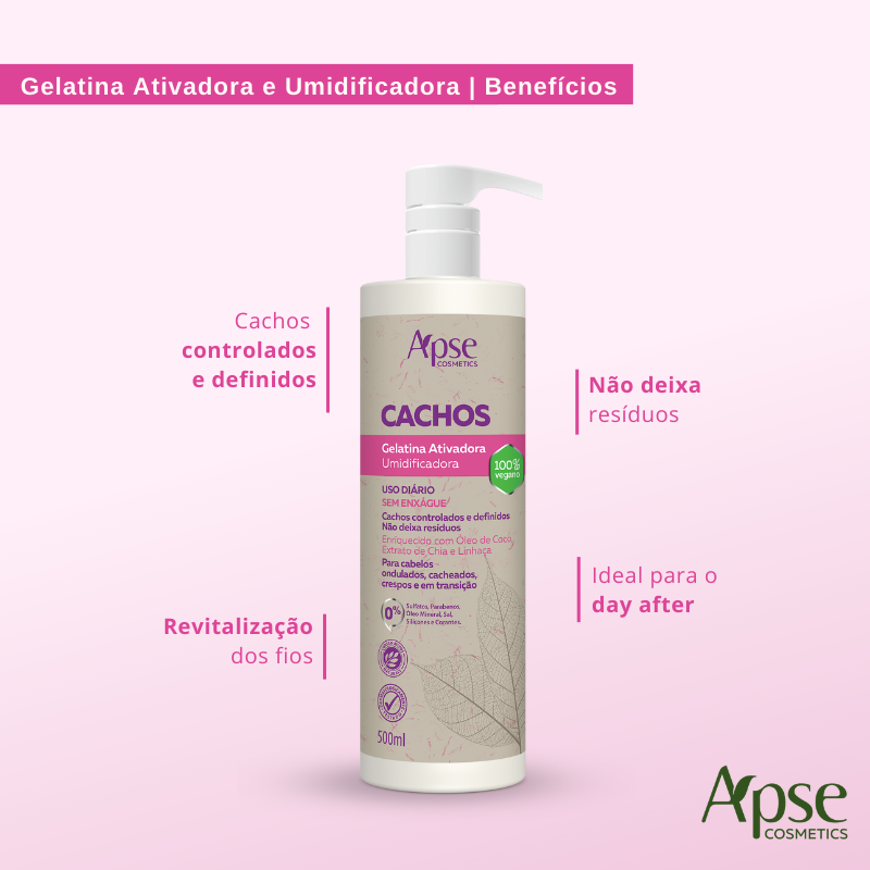 Kitão Cachos Finalizadores - Ativador e Gelatina (2 itens)